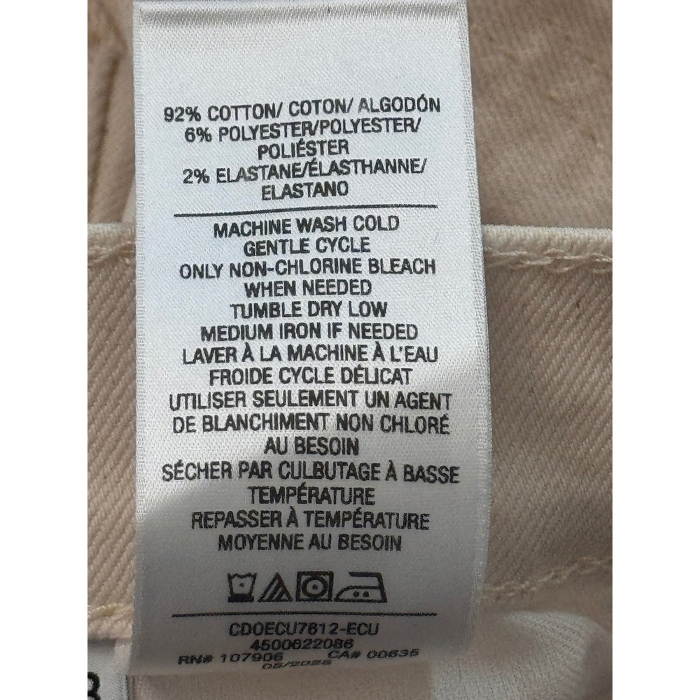 Hudson Ecru Jolene Wide Leg Jeans 28 - Picture 7 of 7